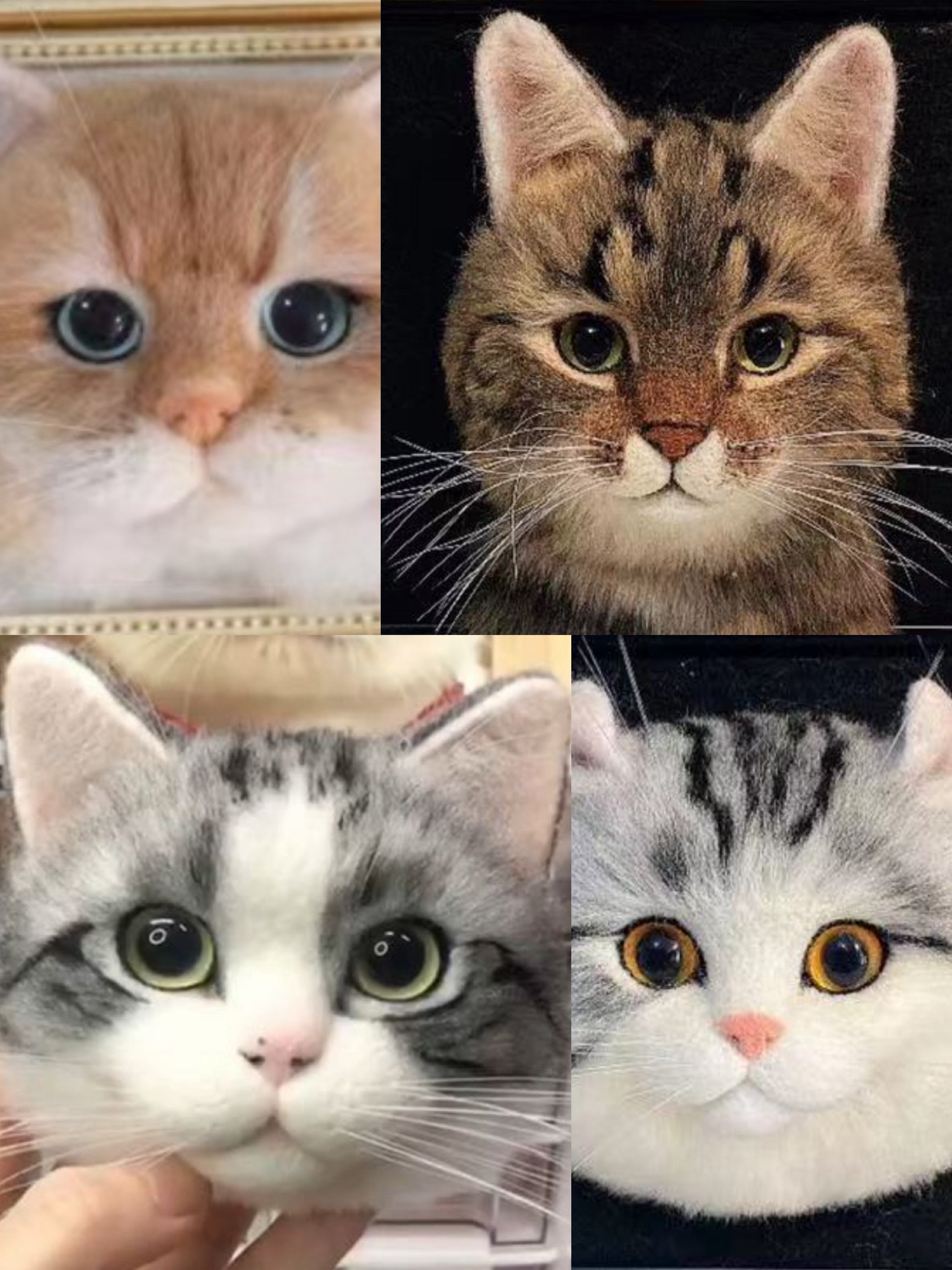 [Custom Pet Portrait] 3D Textured Short-Hair Sculpture - Complex Patterns